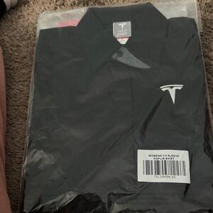 Tesla Women's Black or Red Button Down Shirt